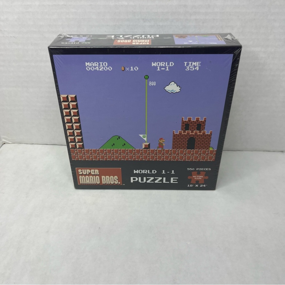 Super wwMario Brothers Jigsaw Puzzle Nintendo New Sealed.